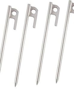 Essential Camping Gear 30cm Stainless Steel Tent Nails for Secure Setup