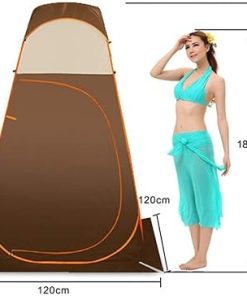 Camping Toilet Tent Pop Up Privacy Tent for Outdoor Use Waterproof 2