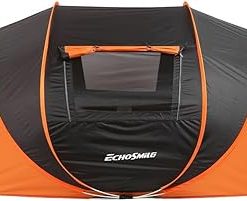 Spacious Easy Setup Camping Tent for 5-8 People with Fiberglass Frame