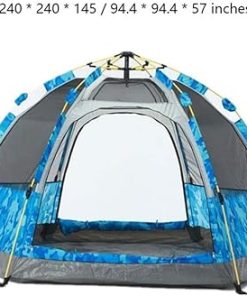 Spacious 4-6 Person Automatic Camping Tent with 2 Doors and 4 Windows 2