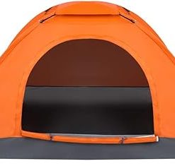 Waterproof Portable Camping Tent for One Person in Orange 78.7 x 47.2 inches