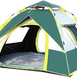 Quick Open Waterproof Family Camping Tent with Moisture-Proof Pads