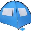 Sosoport Large Door Folding Beach Tent UPF 50 Sun Shelter Portable 3