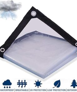 Heavy Duty Dustproof Waterproof, 130g/m² Tarp Cover with Grommets Anti-Aging Insulation PE Plastic Emergency Rain Shelter Rainproof Tarpaulin for Garden Furniture(6x3m/19.8’x9.9′) 2