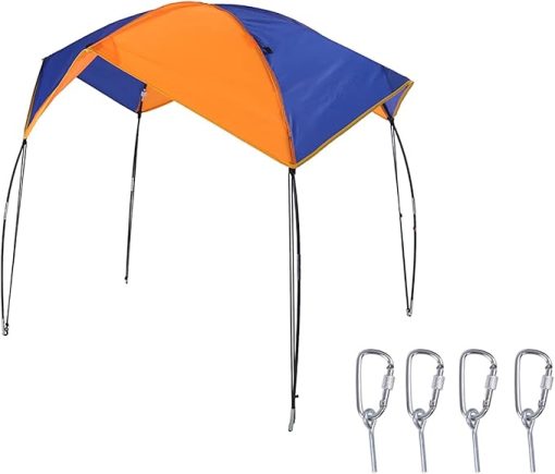 Portable 4 Person Boat Sun Shelter with UV Protection and Easy Setup