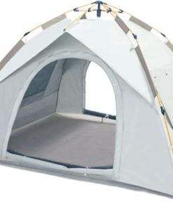 Portable Outdoor Camping Tent with Double Doors and Windows