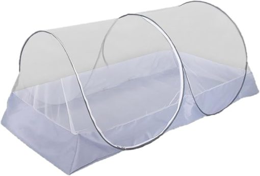 Folding Camping Tent with Side Zipper for Travel and Patio Use - Image 2
