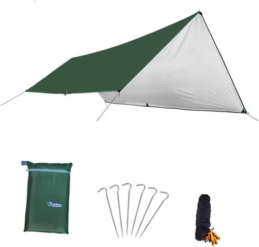 Multi Functional Outdoor Tarp Groundsheet Blanket for Camping Sunshade