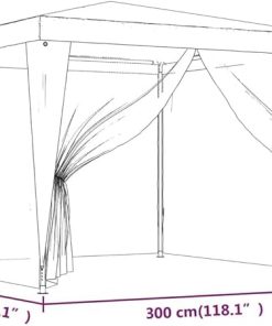 SVRCK Provides Sun Protection with Party Tent, Heavy-Duty Iron Frame, Water-Resistant Roof, 4 Mesh Sidewalls, Green 9.8’x9.8′ 2