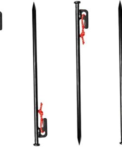 4 Pack Heavy Duty Tent Stakes with Storage Bag for Camping Tarps