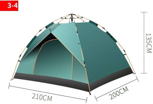 Double Tent Camping for 3-4 People Automatic Beach Tent - Image 2