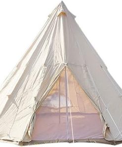 Waterproof Cotton Bell Tent for 3-8 People, 4-Season Easy Setup