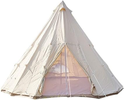 Waterproof Cotton Bell Tent for 3-8 People, 4-Season Easy Setup Waterproof Cotton Bell Tent for 3-8 People, 4-Season Easy Setup