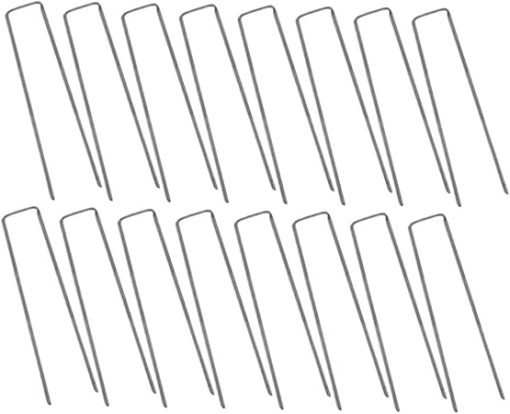 50 Pcs Ground Stakes for Securing Artificial Turf and Garden Use