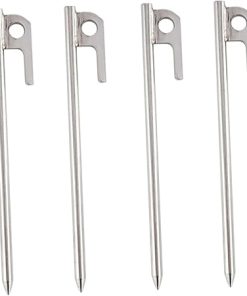 Outdoor Camping 4 Pack Stainless Steel Floor Nails Tent Stakes