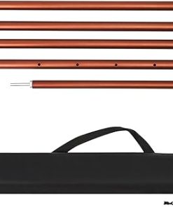 Lightweight Telescoping Tarp Poles for Canopy Awning Support
