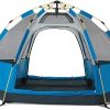 Portable Waterproof Windproof Camping Tent for 3-4 People Orange 4