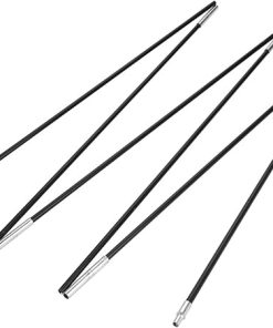 Collapsible Fiberglass Tent Poles Replacement Kit for Camping 130in