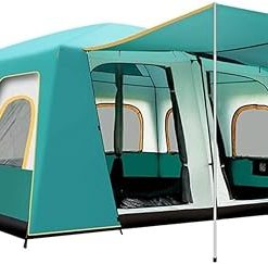 Spacious Waterproof Tent for 8-12 People with 2 Bedrooms and Living Room