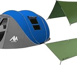 Tent Footprint and Pop Up Tent for 6 Person Camping Waterproof Cloth