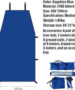 Peugeot Car Camping Tarpaulin Awning Waterproof Sunshade Outdoor Setup 2