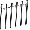 Heavy Duty Steel Tent Stakes 4pcs Portable for Camping and Weddings 4