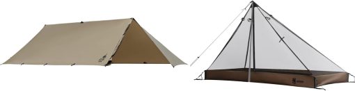 OneTigris Proteus Camping Tarp and Mesh Teepee Tent Combo