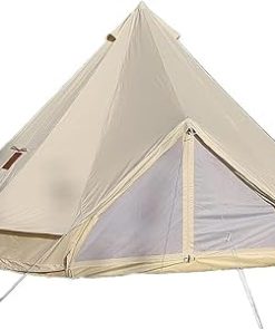 Luxury 4 Season Waterproof Cotton Canvas Bell Tent for Glamping
