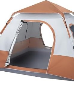 Waterproof 4-6 Person Pop Up Camping Tent for Hiking and Outdoor Use