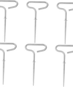 Toyvian Spiral Tent Stakes 20.5cm Zinc-Plated Iron Camping Tools