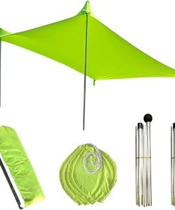 Lightweight Beach Sun Shade Canopy Tent with Support and Packing Bag