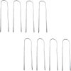 120 Plastic Ground Nails for Landscaping Gardening Tools Black Stakes 4