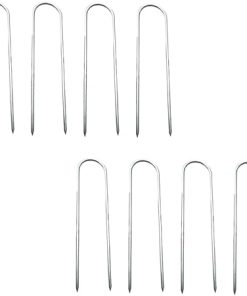 8 Pack U-Shaped Ground Stakes for Trampolines Tents and Camping