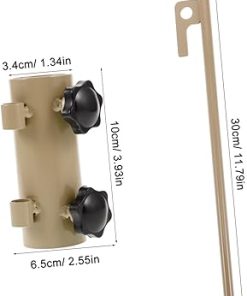 Heavy Duty 6pcs Tent Pole Holders Aluminum Stakes Easy Installation 2