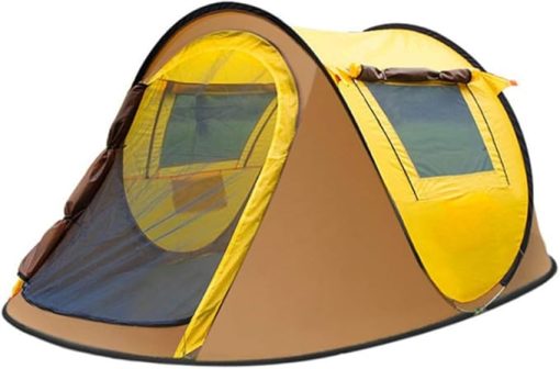 Pop Up Dome Light Camping Tent for Family Outdoor Use with Carry Bag