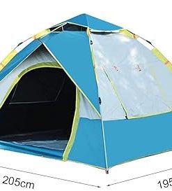 Quick Open Waterproof Family Camping Tent with Moisture-Proof Pads 2