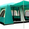 Large Pyramid Tent with Stove Hole for Family Camping and Parties 3