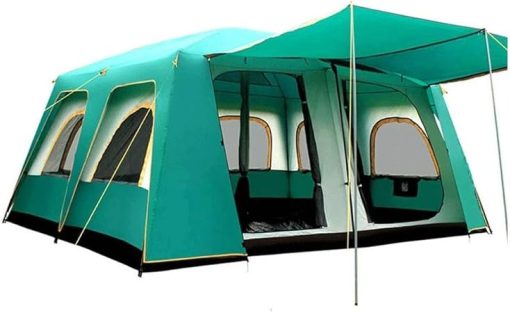 Super Large Windproof Tent for 12 People with 2 Bedrooms and Living Room