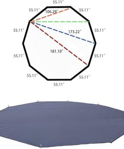 Tipi Hot Tent Footprint Ground Sheet Mat for 5-6 Person Camping 2