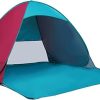 Sun Shade Canopy Tent 190t Polyester with 4 Ventilated Walls Blue 4