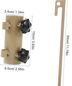 Adjustable Tent Pole Fixer Kit 6pcs Plastic Stakes for Outdoors 2