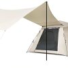 Vinyl Outdoor Tent for 3-4 People Sunshade and Rain Protection 3