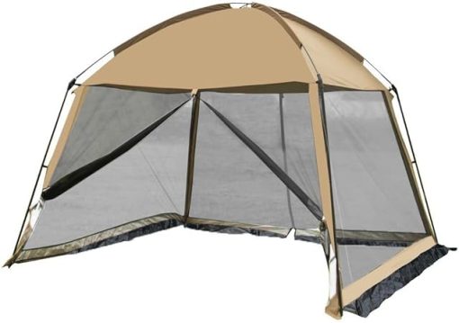 11 x 11 Ft Screen House Canopy Tent for Patios and Camping Beige - Image 2
