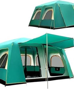 Spacious Waterproof Tent for 8-12 People with 2 Bedrooms and Living Room 2