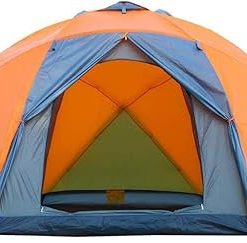 Windproof Waterproof Camping Tent for 7 People Double Layer 380x330cm