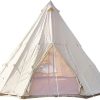 Waterproof 20ft Cotton Canvas Bell Tent with Stove Jack for Glamping 4