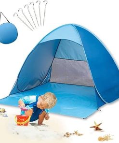 Optimized Beach Tent Pop Up Shade UPF 50 Anti UV Automatic Sun Shelter 2