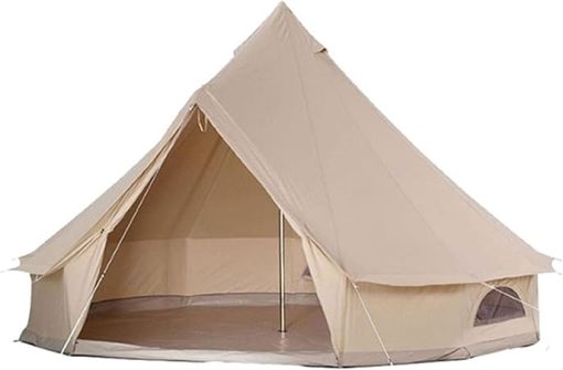 Large Cotton Canvas Yurt Tent with Stove Hole for Camping and Events
