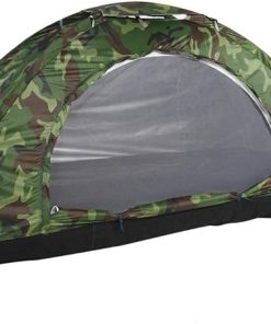 Camouflage Camping Tent for One Person Outdoor Hiking Activities