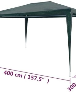 Durable and Spacious Outdoor Party Tent for Gatherings, Easy Assembly, Water-Resistant, Green, 9.8′ x 13.1′ 2